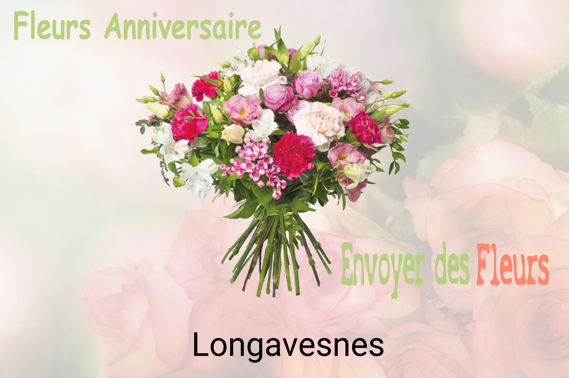 Bouquet de fleurs d’anniversaire livré à Longavesnes